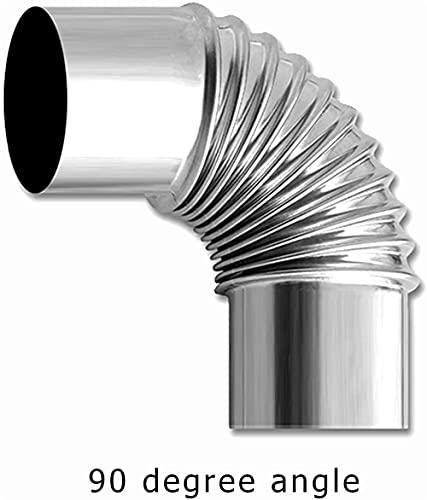 弯头管2个90度烟囱不锈钢室外野营烟道直径2.36“…