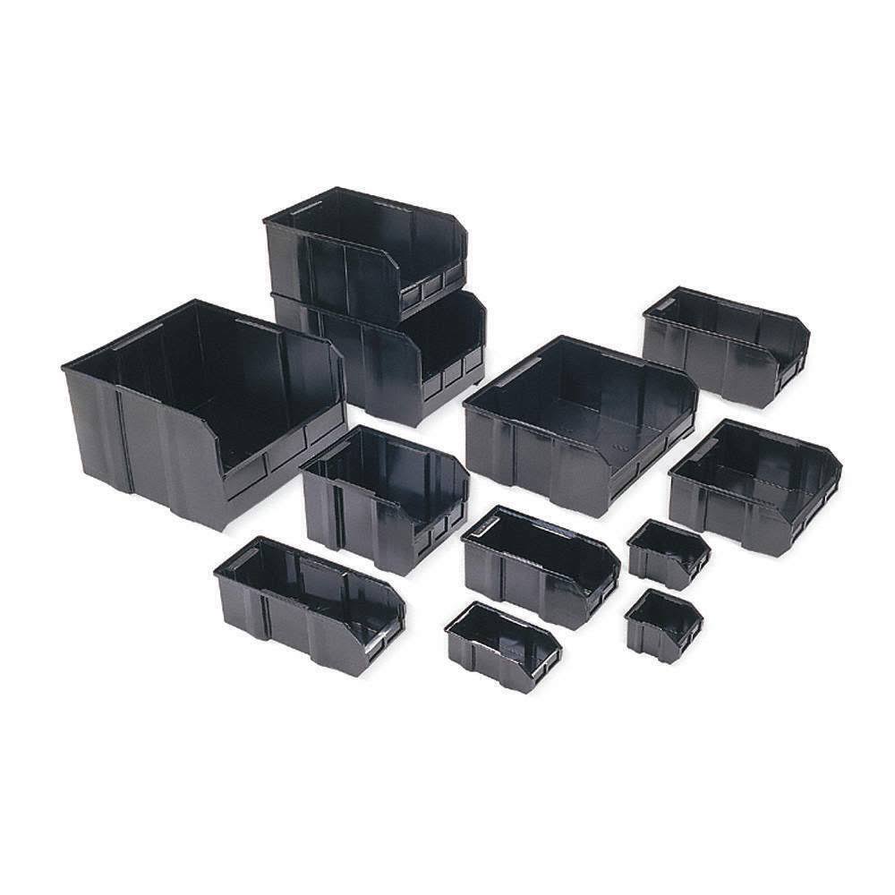 Quantum Storage Systems DUS270CO Bin Divider, 17-1/8L x 14-3/4W, Black, PK6