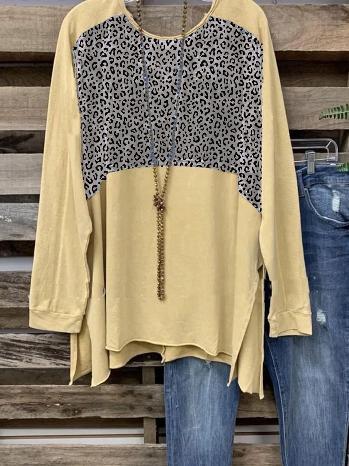 Cotton-Blend Casual Shirts & Tops