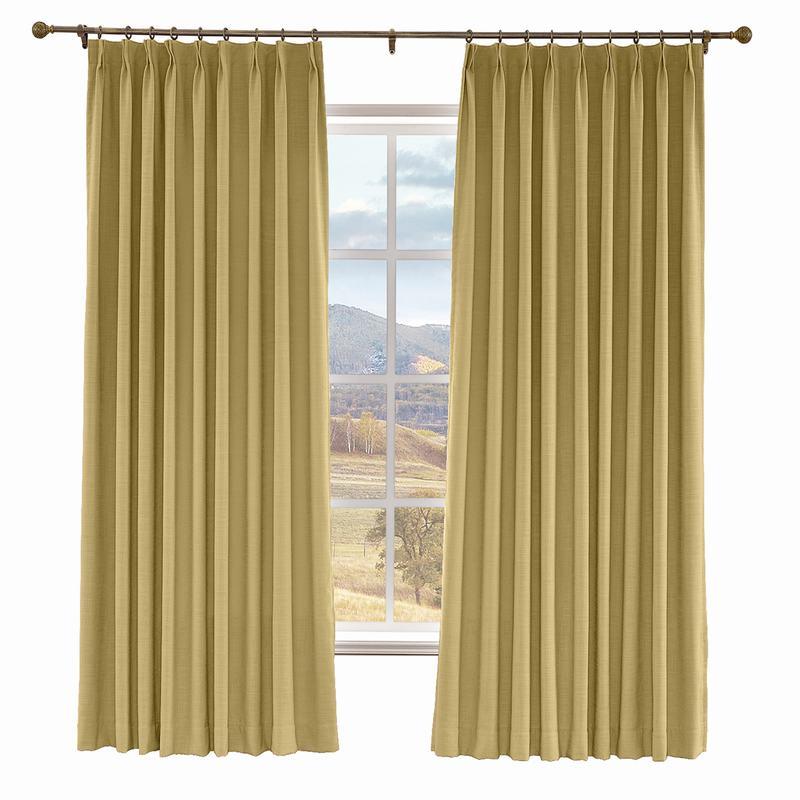 LIZ Polyester Linen Curtain Drapery Custom