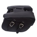 2PC Waterproof Motorcycle Synthetic Leather Saddlebag w/ 2-Strap