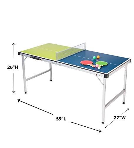 Pick-Up-And-Go Ping-Pong Table Tennis Table