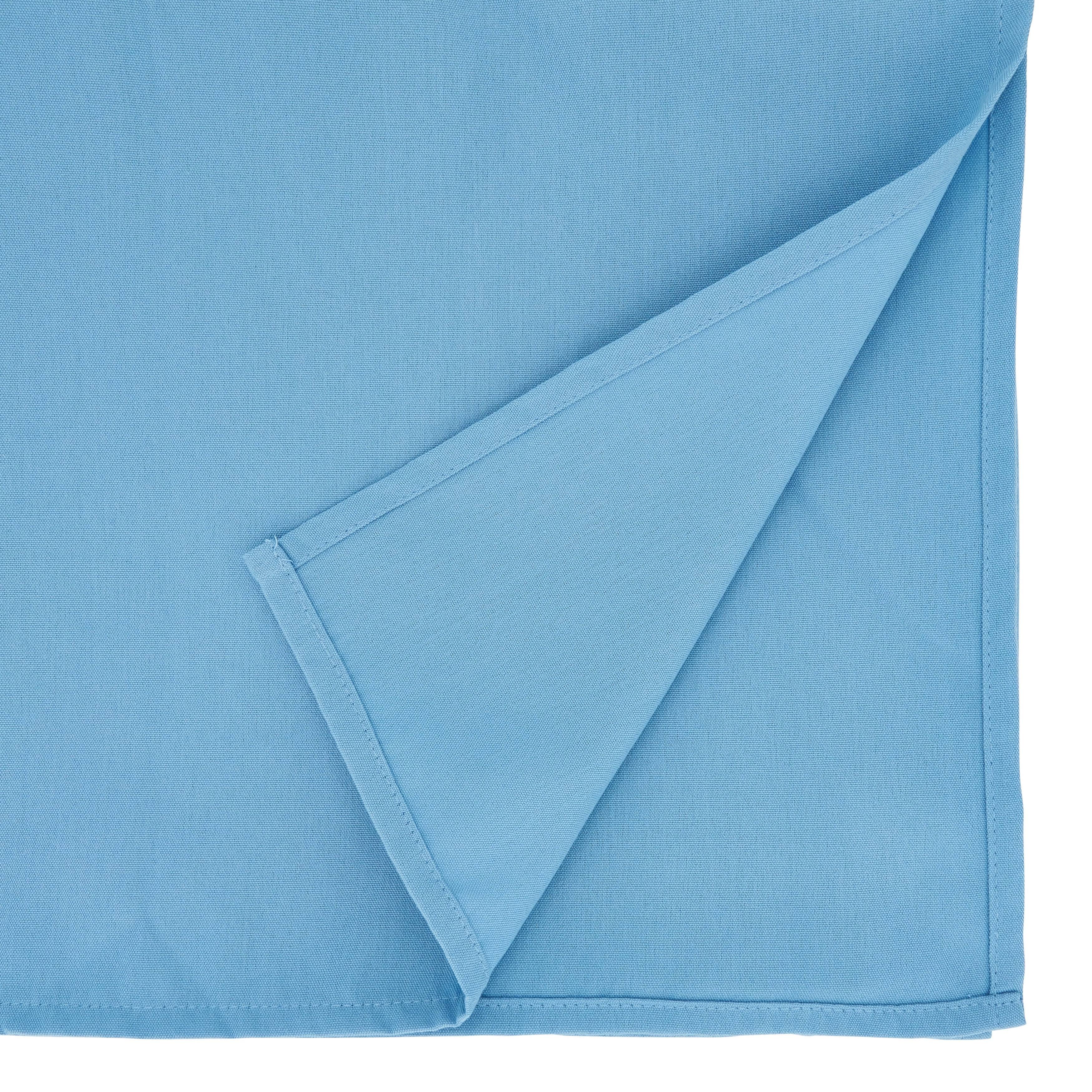 Saro 321.A65140B 65 x 140 in. Casual Design Everyday Oblong Tablecloth Aqua