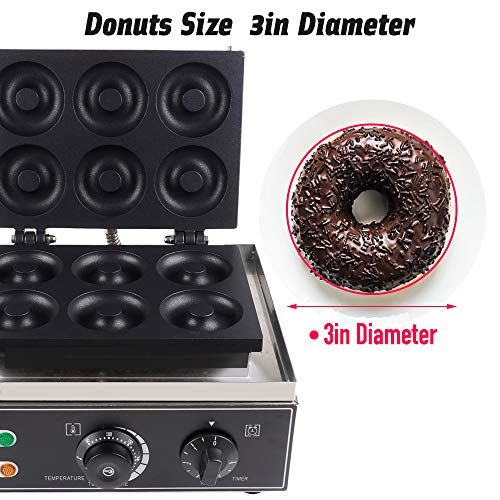 6 Holes Donut Maker Machine Commercial Waffle Donut Machine