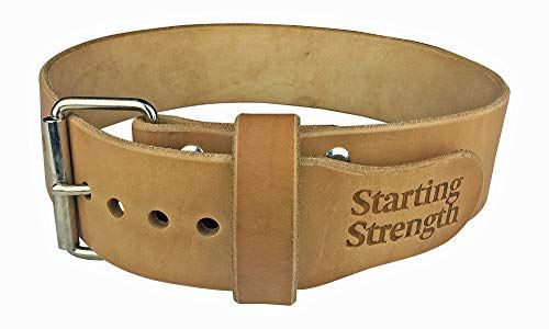 Starting Strength Weight Lifting Belt 3 Inch for Powerlifting, Weightlifting, Heavy Gym Training Workouts, for Men and Women – Single Prong Seamless Roller (XS, 20-30′′ Waist Size not Pants Size)