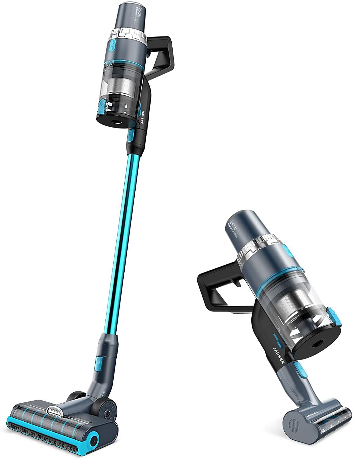 Cordless Stick Vacuum with Dual Charging Wall Mount for Carpet and Hard Floor