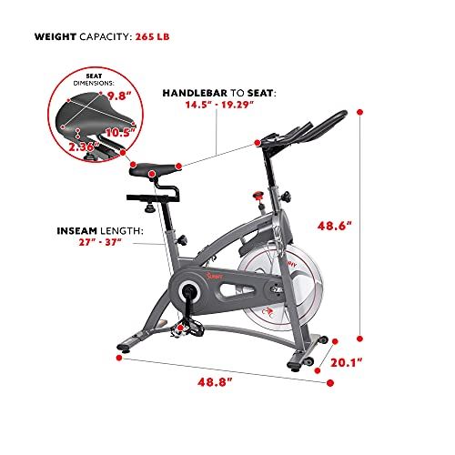 Sunny Health & Fitness Magnetic Belt Bike