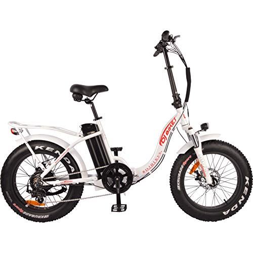 DJ Folding Bike Step Thru 750W 48V 13Ah Power Electric Bicycle, Pearl White