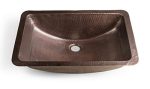 Hand Hammered Venetian Dual Mount Sink (21 inches), (Rectangle)