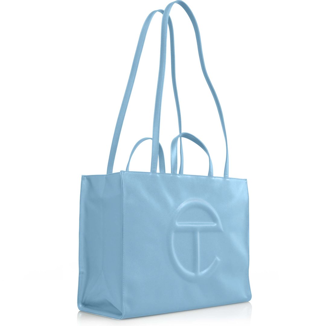Large Pool Blue Shopping Bag
