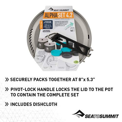 Sea to Summit Alpha Lightweight Aluminum Nesting Camping Cookware Set