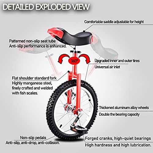 20inch Unicycles with Handles �C Adults/Heavy Duty People/Professionals