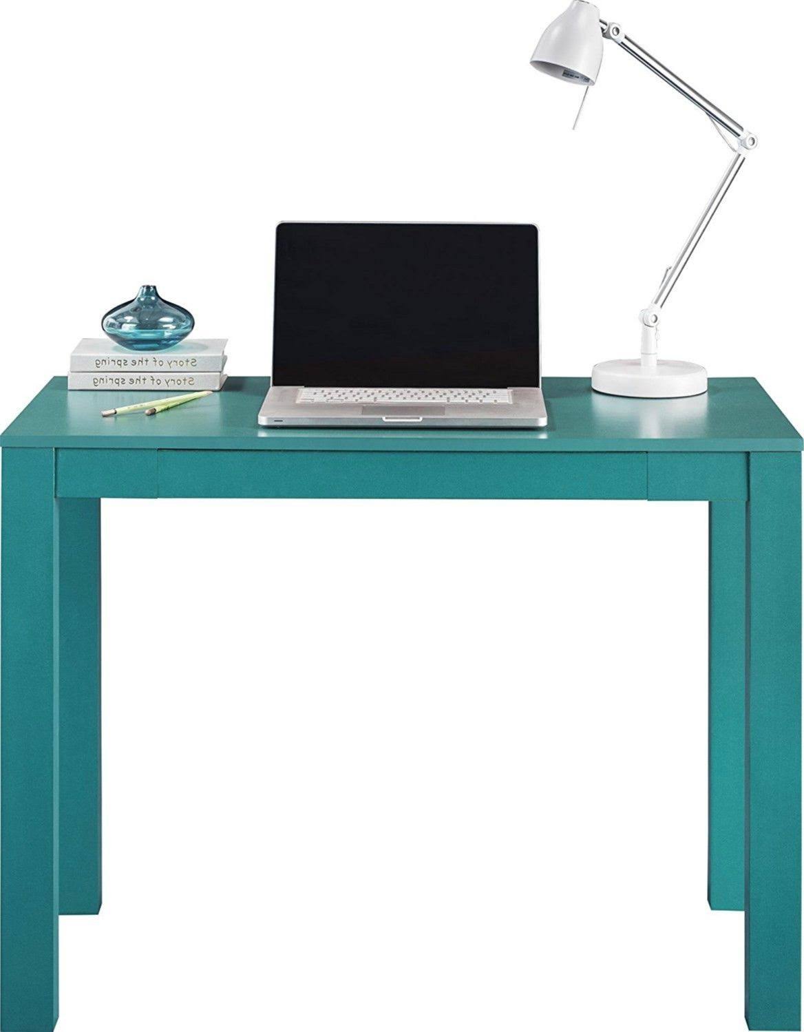 Ameriwood Home Delilah Parsons Desk with Drawer, Teal
