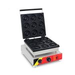 110V Nonstick Waffle Electric 9pcs Mini Doughnut Baker Donut Maker Machine