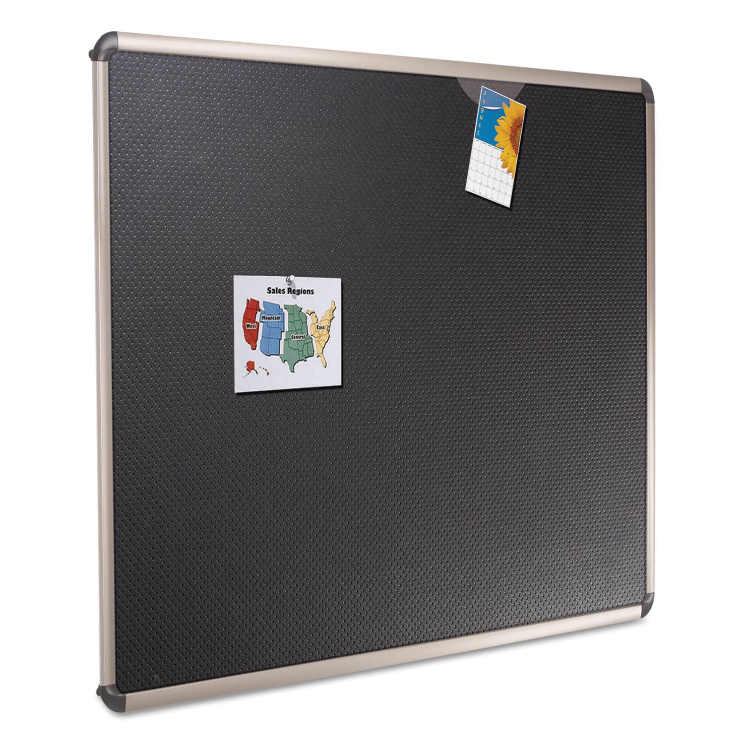 Quartet Prestige - Bulletin board - wall mountable - 35.98 in x 24.02 in - embossed foam - black