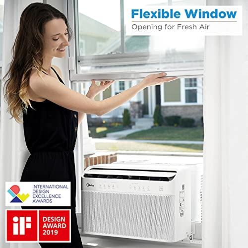 8,000BTU Window Air Conditioner w/5% Energy Saving, Smart Control, Alexa&Remote
