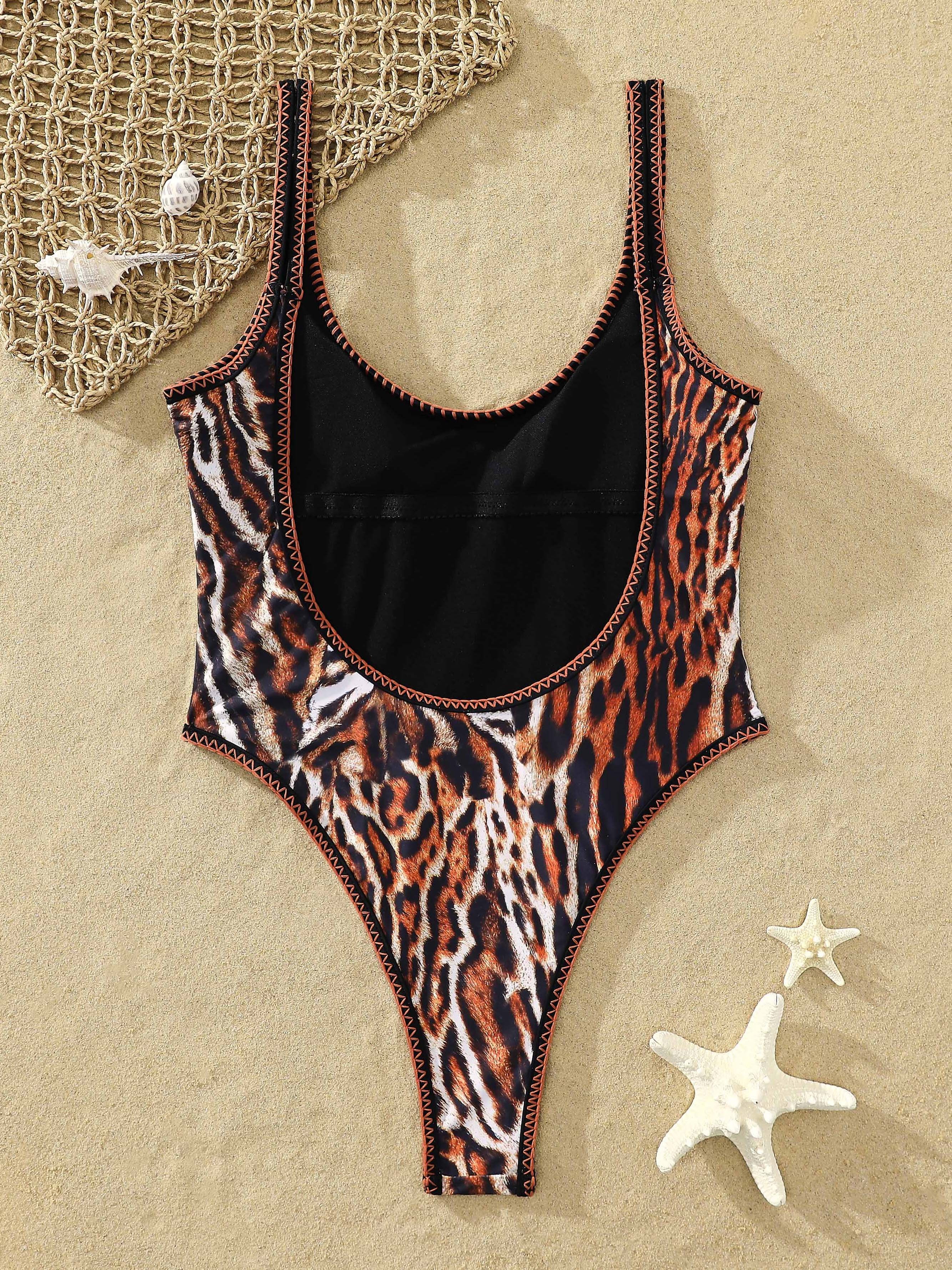 Tiger Print One-Piece Swimsuit