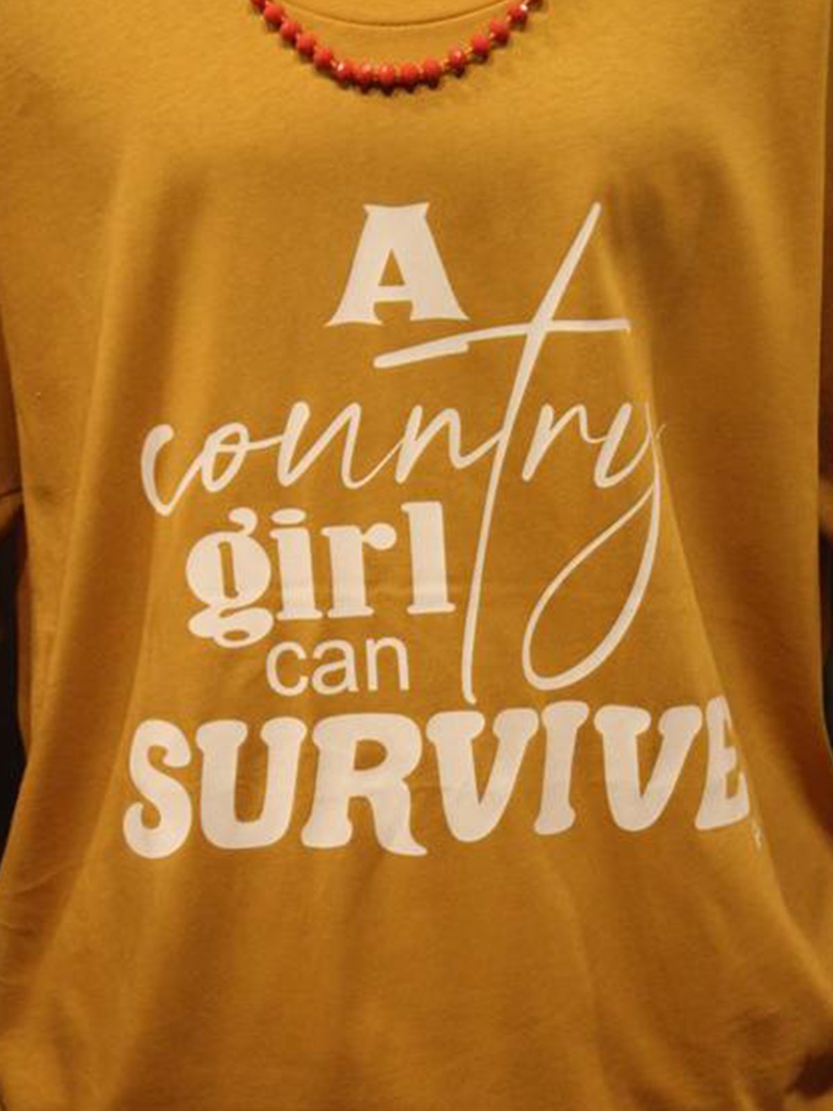 Yellow Printed Short Sleeve Jersey Shirts & Tops