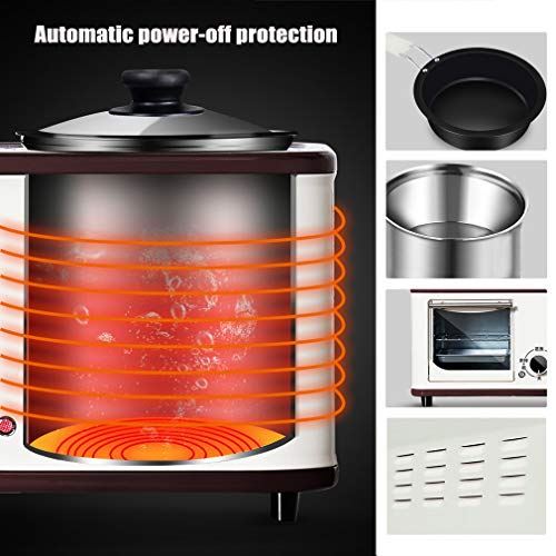 3-in-1 Electric Breakfast Station, Oven + Griddle + Cooking Pot