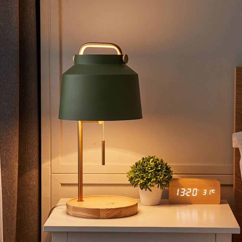 Nordic Macaroon Wireless Charging Study Desk Lamp For Bedroom, Bedside & Office
