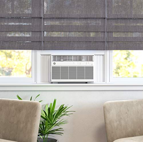 GE 8,000 BTU Smart Window Air Conditioner Cools up to 350 sq. Ft with Install Kit
