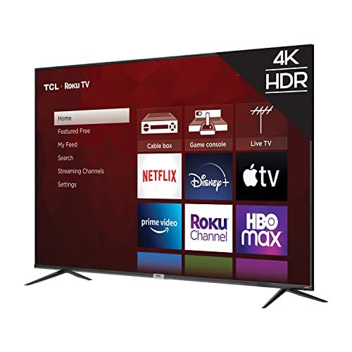 TCL 75-inch Class 4-Series 4K UHD HDR Smart Roku TV w/ 75S435, 2021 Model