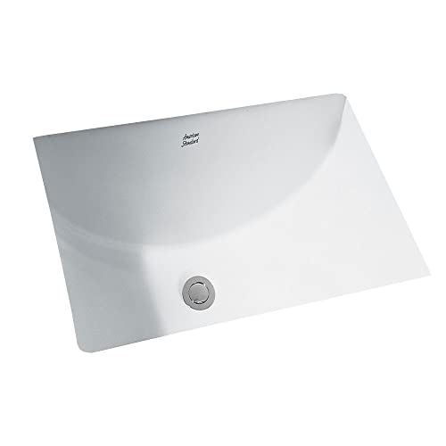 Ceramic undermount Rectangular Bathroom sink, 23.63” L x 16.63” W x 8.25” H,