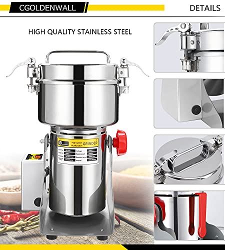 Display Grain Grinder Mill 2000g Electric High-speed Spice Grinder Mill