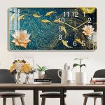New Light Luxury Living Room Decorative Painting Wall Clock