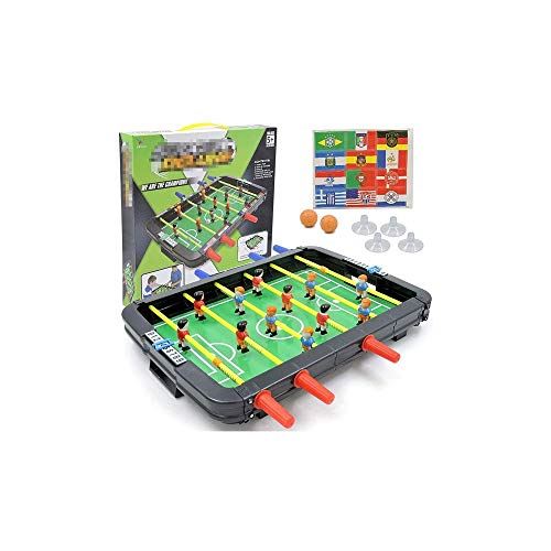 WYKDL Foosball Table, Easily Assemble Soccer Game Table Top w/Footballs For Indoor