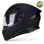 Adult Full Face Motorcycle Helmet with Dual Rear Wing & DOT for Street Bike / XL