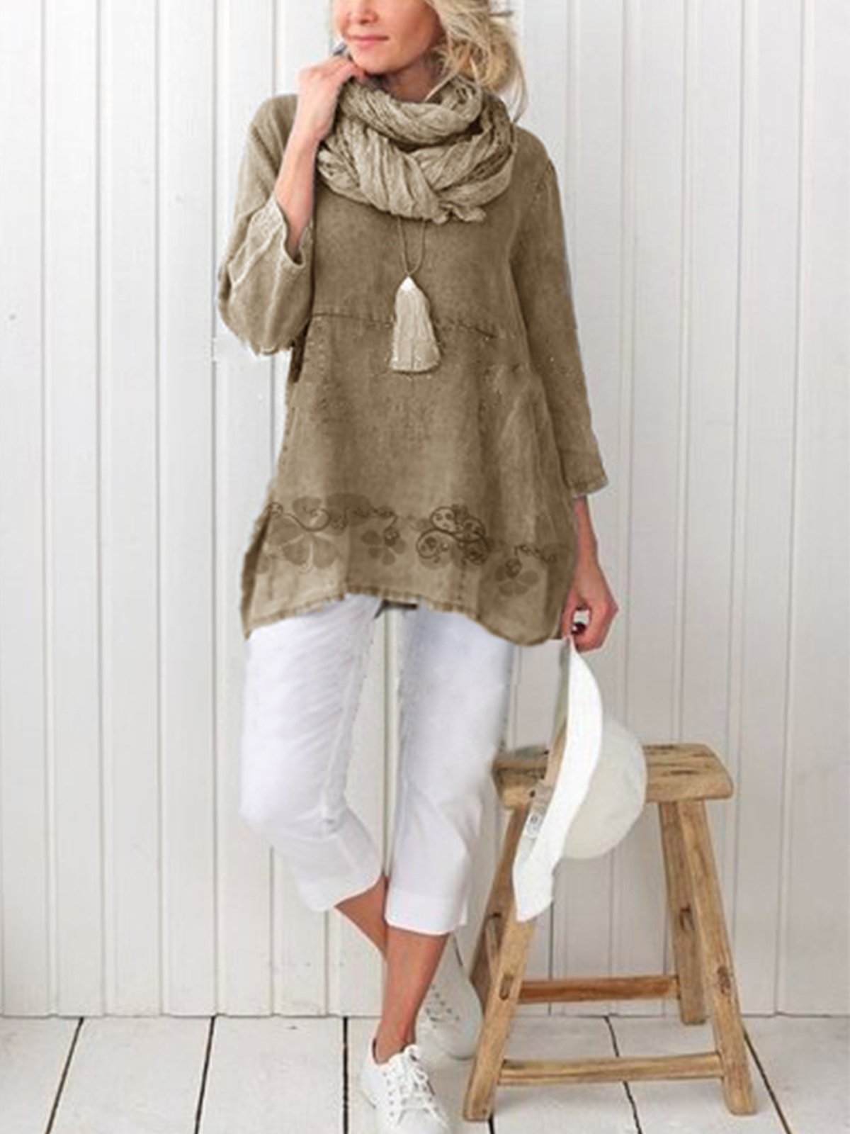 Simple & Basic Long Sleeve Casual Tops