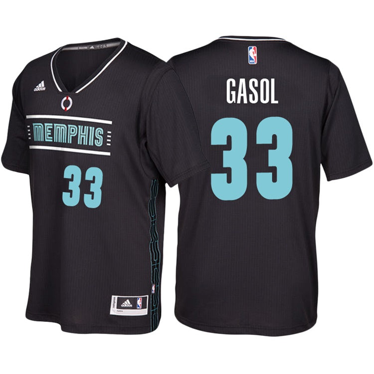Marc Gasol Grizzlies Black MLK50 Pride Sleeved Jersey