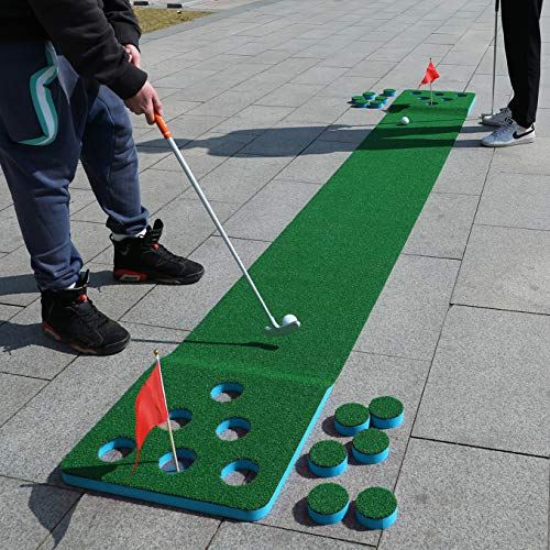 2-FNS Golf Putting Game, 11��5 Golf Putting Green Mat at Home/Office/Backyard/Party