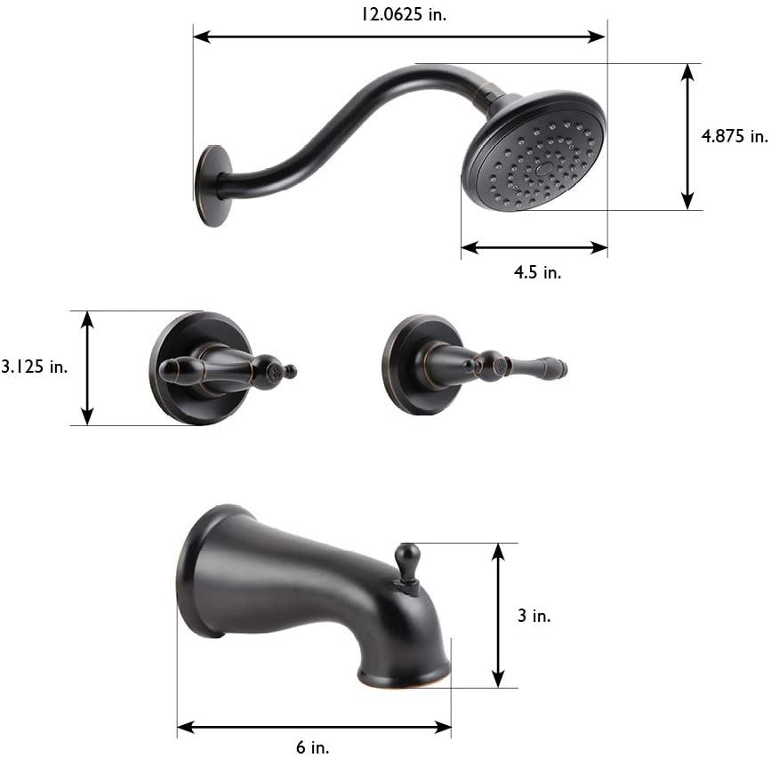 Design House 523472 Oakmont 2-Handle Bath