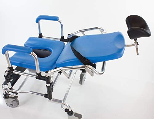 Shower Chair, Instutional Quality with Padded Seat, Back, Armrests and Free Bonus