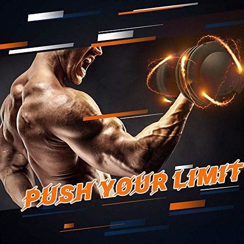 FLYBIRD Adjustable Dumbbell,25 lb Single Dumbbell with Anti-Slip Metal Handle