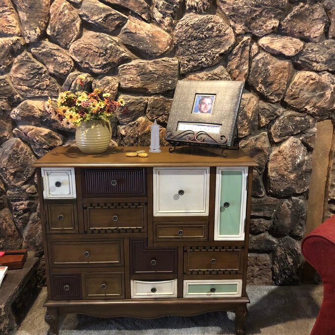 Walnut Accent Cabinet