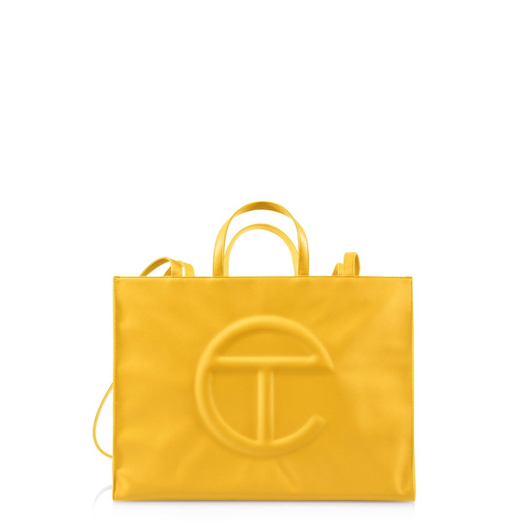 Large Yellow Shopping Bag