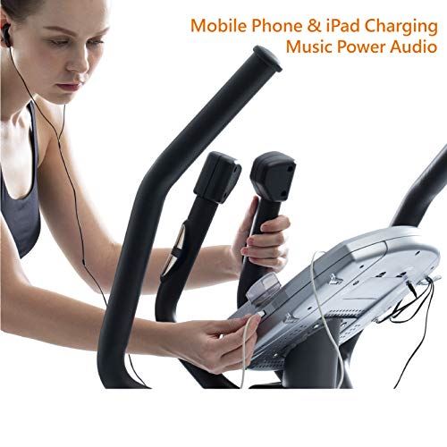 V-450X Standard Stride 18” Programmable Elliptical Exercise Cross Trainer with Adjustable Arms and Pedals and HRC Control Program