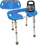 Padded with Cutout and Insert. Heavy Duty Shower Chair/Stool