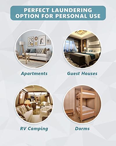 Washer and Dryer Combo Compact Mini Washer (11lbs) & Spin Dryer (7lbs) Sets