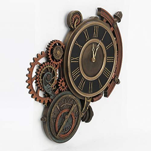 Design Mechanical Steampunk Astrolabe Star Tracker Wall Clock/ 17 Inch