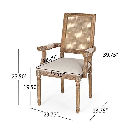 Home Maria DINING CHAIR SETS, Beige + Natural