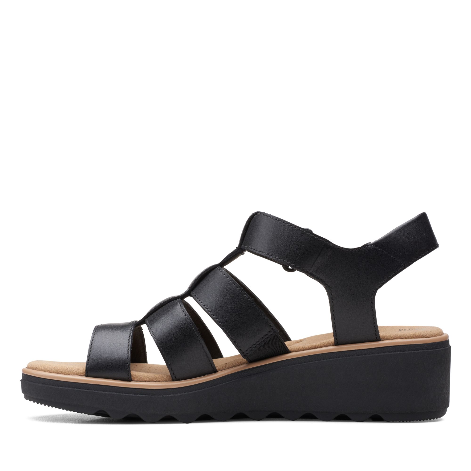 Women Sandals Jillian Quartz Black Leather