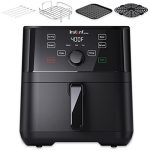 4-in-1 Basket Air Fryer with 4 Customizable One-Touch Cooking Programs