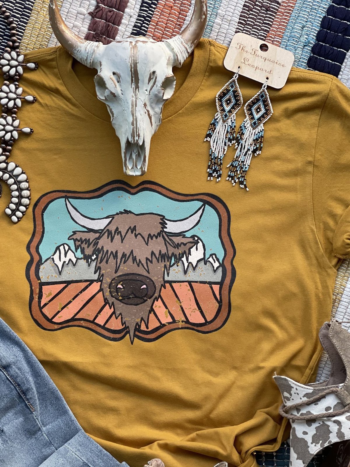 Cartoon Shift Crew Neck Short Sleeve Shirts & Tops