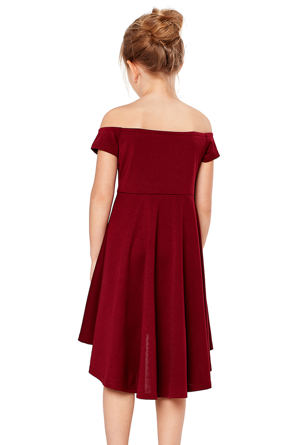 Red All The Rage Skater Dress for Little Girls