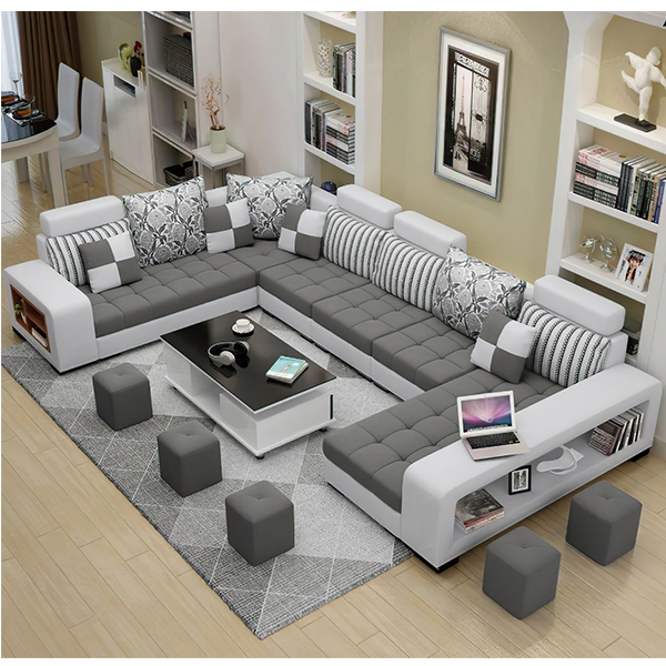 142  Wide Microfiber/Microsuede Corner Sectional