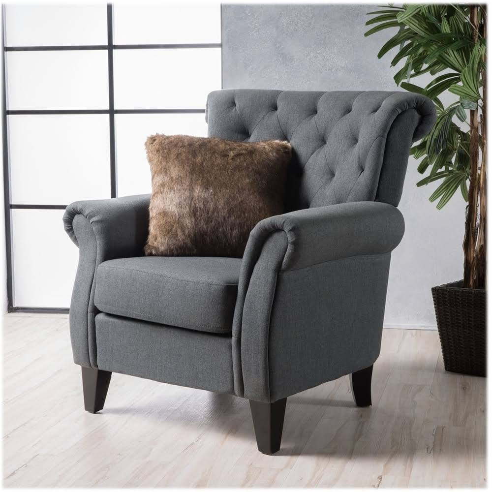 Noble House - Denton Club Chair - Dark Gray